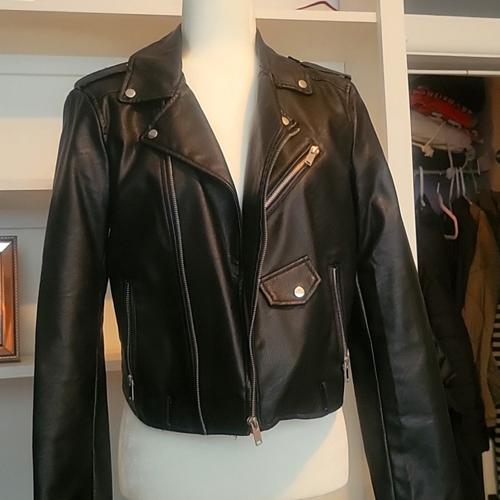 Blk moto jacket